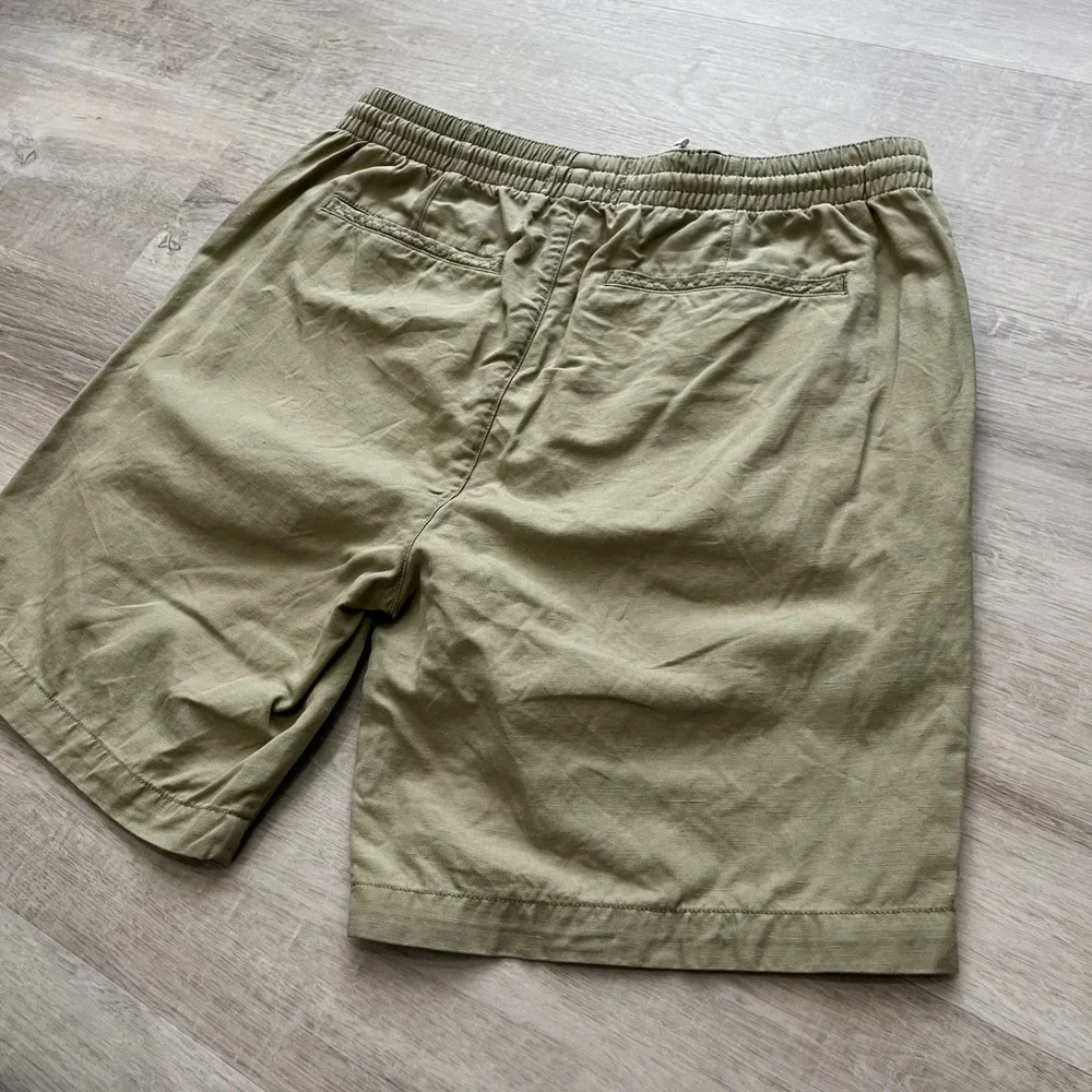 Wellen Easy Shorts Cotton Linen Dusty Olive Men's L Resort Wear Coastal Summer